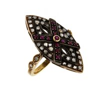 Anello Soranzo Gioielli Donna Stile Antico e d'Epoca in Oro giallo Diamante PP10145647 - PP10145647